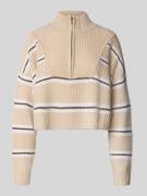 Korte gebreide pullover van puur kasjmier