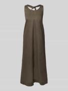 Linnen jurk met steekzakken, model 'DOUGLAS'