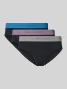 Regular fit slip met logostitching in een set van 3 stuks, model 'Rio'