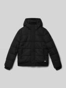 Regular fit gewatteerd jack met logopatch, model 'Haswar'