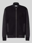 Regular fit gebreid jack met wol, model 'KEDAAWYAN'