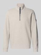 Sweatshirt met opstaande kraag, model 'SELANIK'