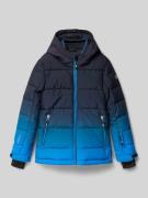 Regular fit gewatteerd jack met logo-applicatie