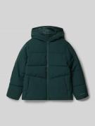 Regular fit gewatteerd jack met logoprint, model 'Global'