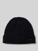 Beanie met labeldetail, model 'FRANCIS'