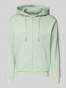 Regular fit sweatjack van katoenmix