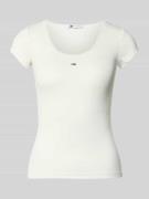 Slim fit shirt met ribstructuur