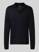 Regular fit poloshirt met V-hals, model 'BOLLO'