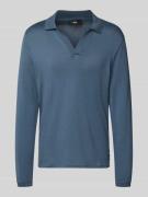 Regular fit poloshirt met V-hals, model 'BOLLO'