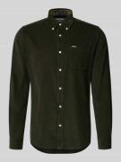 Tailored fit vrijetijdsoverhemd van puur katoen