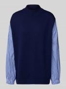 Gebreide pullover met opstaande kraag, model 'Juella'