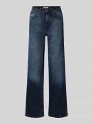 Wide leg jeans van katoenmix, model 'JUICY'