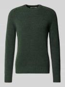 Regular fit gebreide pullover met alpaca en wol, model 'RAI'