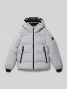 Loose fit gewatteerd jack met capuchon