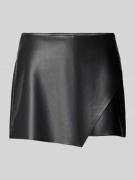 Regular fit skort in kunstleerlook, model 'MIST'