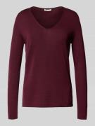 Regular fit gebreid shirt van een mix van katoen en viscose