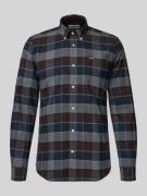 Tailored fit vrijetijdsoverhemd van puur katoen