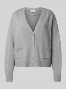 Oversized gebreid jack van katoenmix