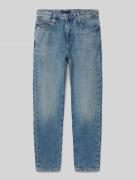 Straight fit jeans van puur katoen