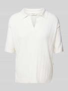 Gebreid shirt met V-hals