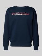 Regular fit sweatshirt van katoenmix