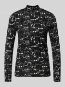 Shirt met lange mouwen en opstaande kraag