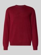 Regular fit gebreide pullover van een mix van katoen en wol