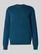 Regular fit gebreide pullover van een mix van katoen en wol