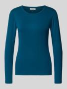 Regular fit shirt met lange mouwen van katoenmix