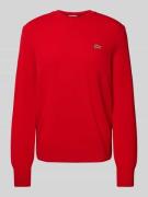Regular fit gebreide pullover van pure wol