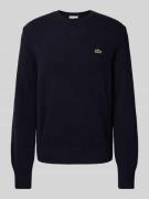 Regular fit gebreide pullover van pure wol