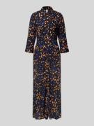 Maxi-jurk met knoopsluiting, model 'SAVANNA'