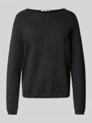Regular fit gebreide pullover met scheerwol