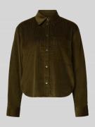 Comfort fit overhemdblouse van puur katoen