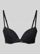 Regular fit beha met kant, model 'Plunge'