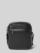 Crossbodytas met logo-applicatie, model 'Reporter'