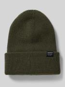 Muts met omslag en labeldetail, model 'KINABALU'