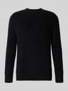 Regular fit gebreide pullover met wol, model 'BOSSE-R'
