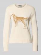 Gebreide pullover met labeldetail, model 'RIEDNEE'