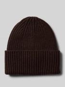 Gebreide muts met brede omslag, model 'Beky soft'