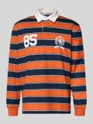 Relaxed fit poloshirt van puur katoen