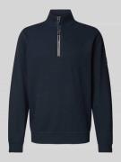 Sweatshirt met opstaande kraag, model 'SELANIK'