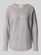 Gebreide pullover met siersteentjes