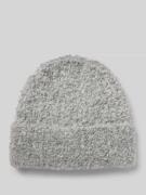 Beanie van bouclé-tricot