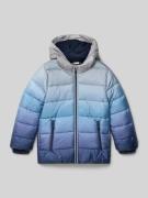 Regular fit gewatteerd jack met fleecevoering