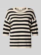 Gebreide pullover met ribboorden, model 'morla'