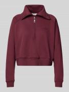 Regular fit pullover met ritssluiting, model 'Meret'