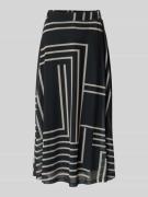 Midirok met geometrische all-over prin, model 'Serena'