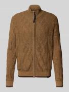 Gebreid jack met ritssluiting