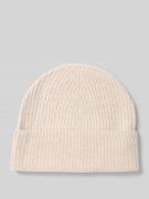 Regular fit muts met wol in gebreide look